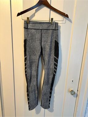 lululemon athletica Black and White Patterned Leggings